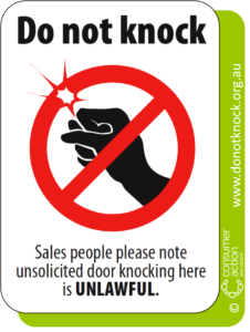 Do Not Knock Sticker